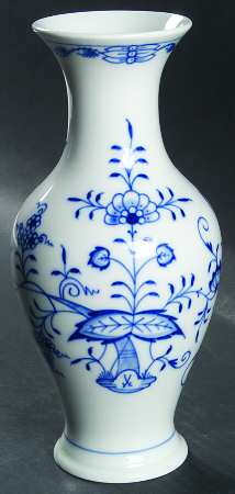 Blue Onion ("Sword" Backstamp) 9" Vase