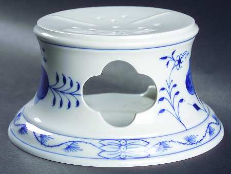 Blue Onion ("Sword" Backstamp) China Warmer Stand