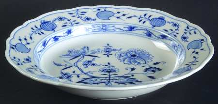 Blue Onion ("Sword" Backstamp) Rim Soup Bowl