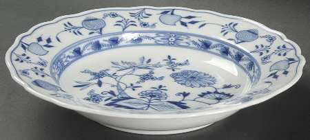Blue Onion ("Sword" Backstamp) Rim Soup Bowl