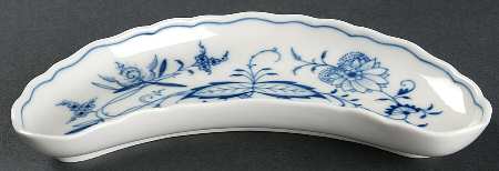 Blue Onion ("Sword" Backstamp) Bone Dish