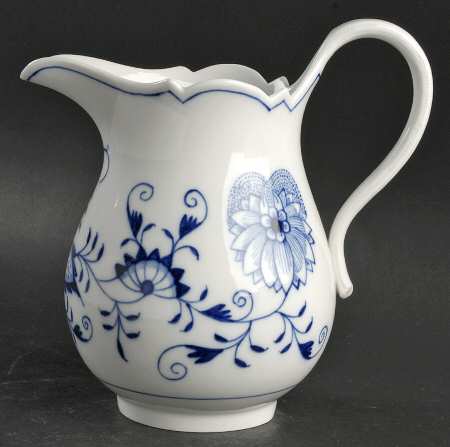 Blue Onion ("Sword" Backstamp) 32 Oz Milk Jug