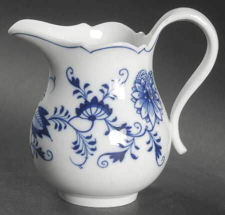 Blue Onion ("Sword" Backstamp) Creamer