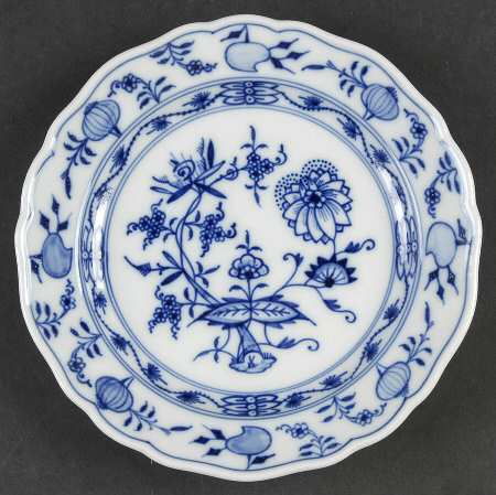 Blue Onion ("Sword" Backstamp) Salad Plate