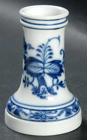 Blue Onion ("Sword" Backstamp) 3" Candlestick