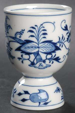 Blue Onion ("Sword" Backstamp) Double Egg Cup
