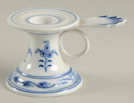 Blue Onion ("Sword" Backstamp) Candleholder