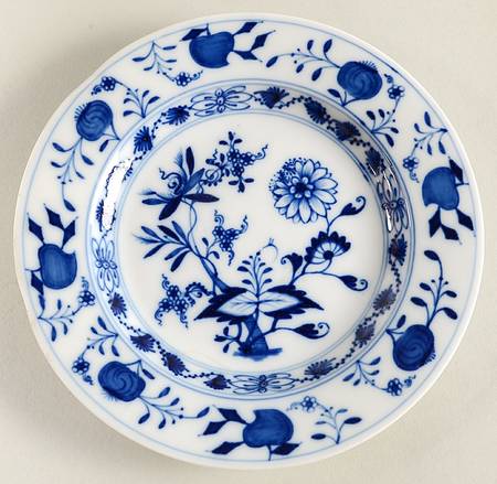Blue Onion ("Sword" Backstamp) Saucer for Cream Soup Bowl