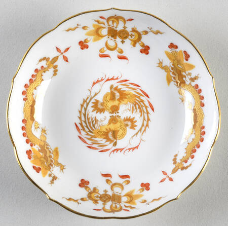 Dragon Yellow (Red Dot Accent) Saucer for Demitasse Cup