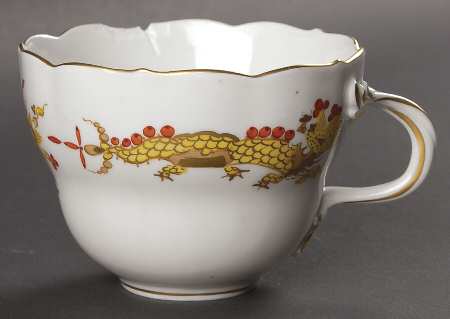 Dragon Yellow (Red Dot Accent) Flat Cup