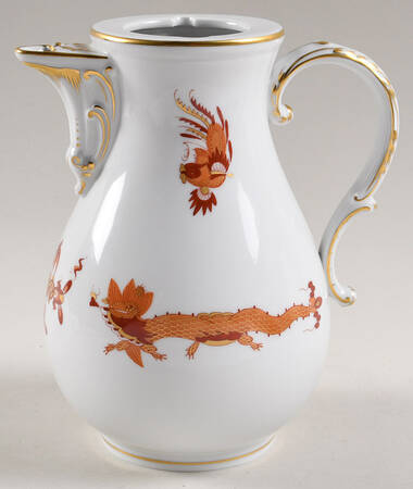 Dragon Red Coffee Pot No Lid