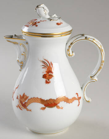 Dragon Red Small Coffee Pot & Lid