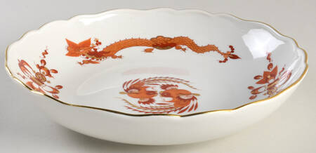 Dragon Red 10" Round Vegetable Bowl