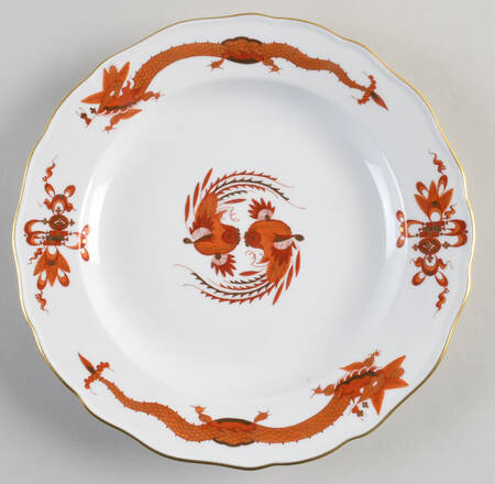 Dragon Red Dinner Plate