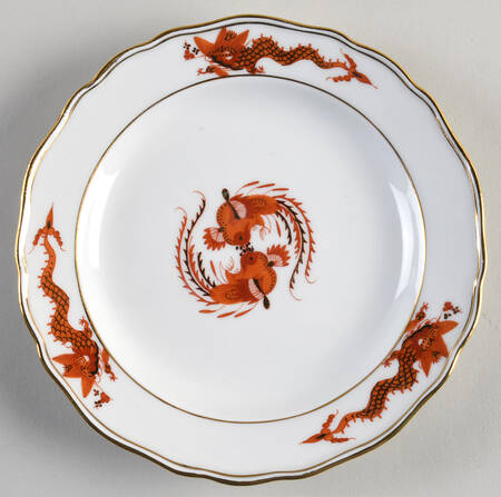 Dragon Red Dessert/Pie Plate