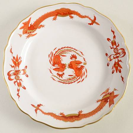 Dragon Red Dessert/Pie Plate