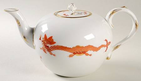 Dragon Red Teapot & Lid
