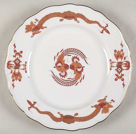 Dragon Red Large Dinner Plate