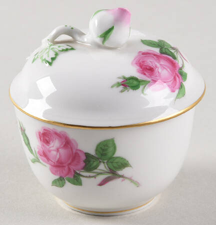 Rose Pink ("X" Backstamp) Mini Sugar Bowl & Lid