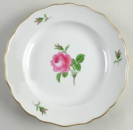 Rose Pink ("X" Backstamp) Dinner Plate