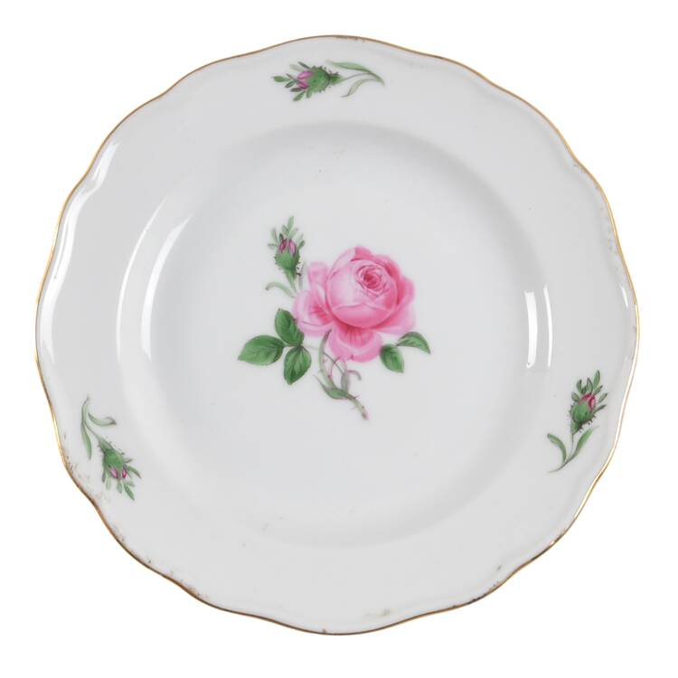 Rose Pink ("X" Backstamp) Bread & Butter Plate