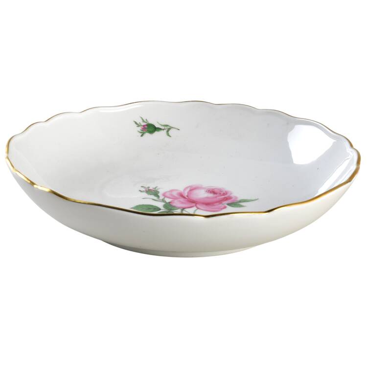 Rose Pink ("X" Backstamp) 9" Round Vegetable Bowl