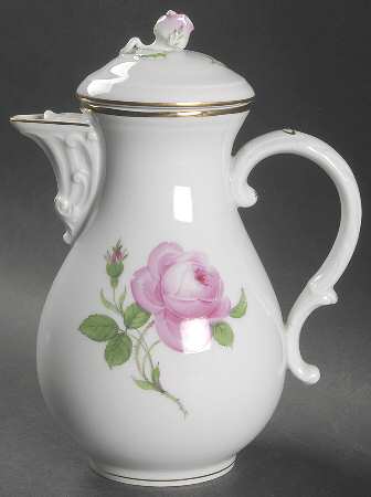 Rose Pink ("X" Backstamp) Coffee Pot & Lid
