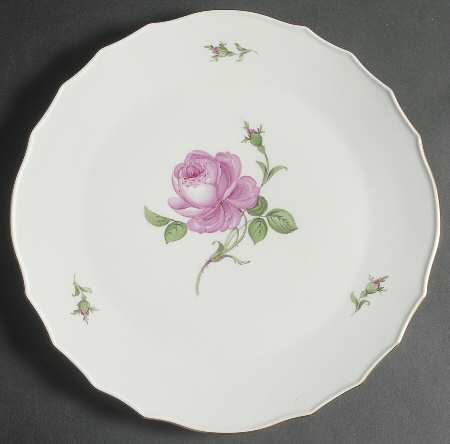 Rose Pink ("X" Backstamp) Cake Plate