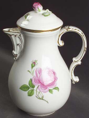 Rose Pink ("X" Backstamp) Coffee Pot & Lid