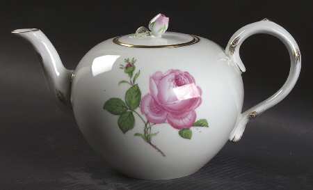Rose Pink ("X" Backstamp) Teapot & Lid