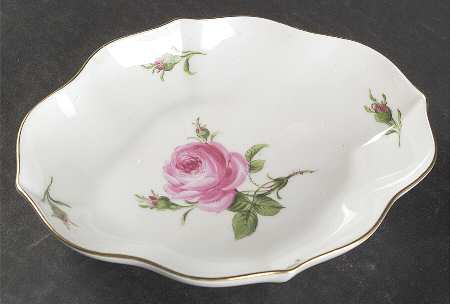 Rose Pink ("X" Backstamp) Small Oval Tray