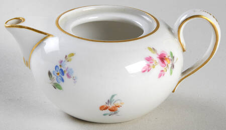 Scattered Flowers ("X" Backstamp) Child's Teapot No Lid