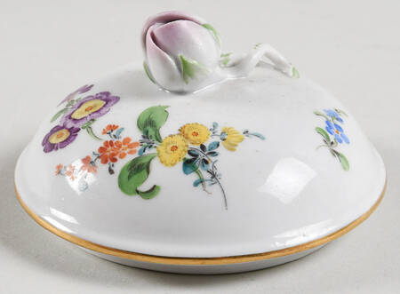 Scattered Flowers ("X" Backstamp) Lid for Mini Sugar Bowl