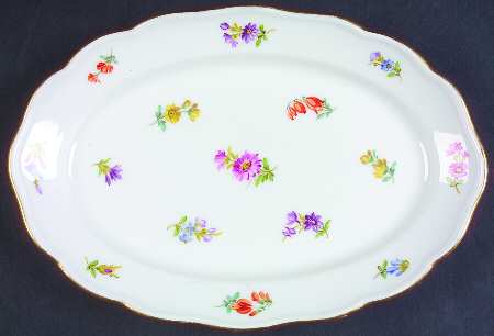 Scattered Flowers ("X" Backstamp) Relish