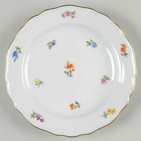 Scattered Flowers ("X" Backstamp) Bread & Butter Plate