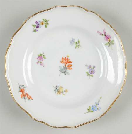 Scattered Flowers ("X" Backstamp) Small Bread & Butter Plate