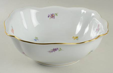 Scattered Flowers ("X" Backstamp) 11" Square Vegetable Bowl