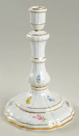 Scattered Flowers ("X" Backstamp) 9" Tall Candlestick