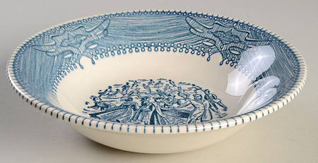 Currier & Ives Coupe Soup Bowl