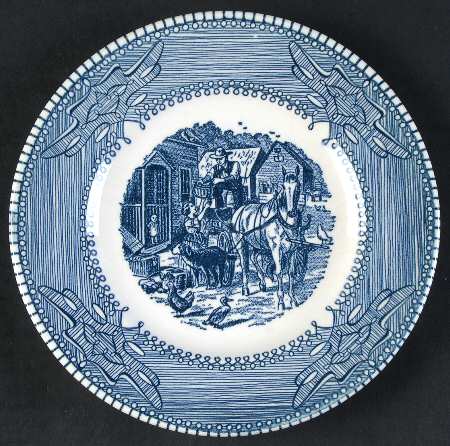 Currier & Ives Salad Plate
