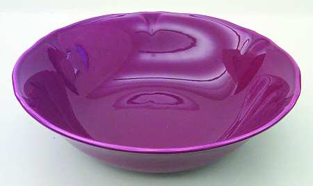 Petal Burgundy 8" Round Vegetable Bowl