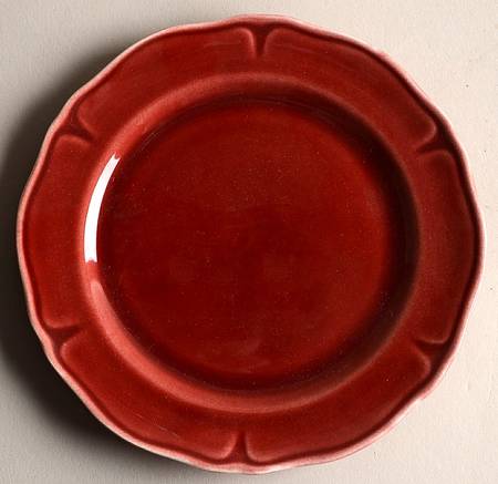 Petal Burgundy Bread & Butter Plate
