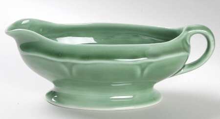Petal Green Gravy Boat