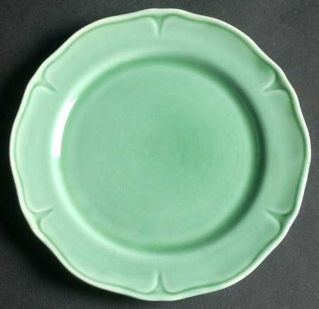 Petal Green Bread & Butter Plate