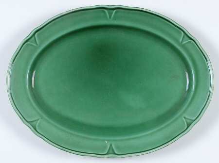 Petal Green 13" Oval Serving Platter