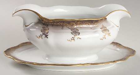 Magnificat Gravy Boat with Attached Underplate