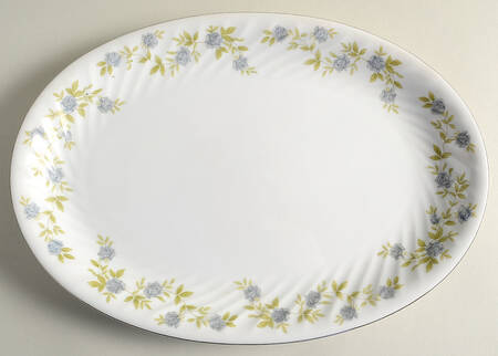 Hampton (Swirled) 12" Oval Serving Platter