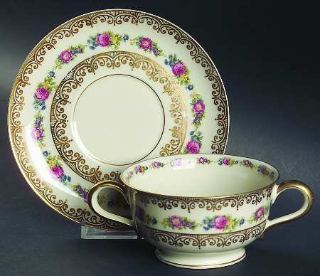 The Augustus Rex Footed Bouillon Cup & Saucer
