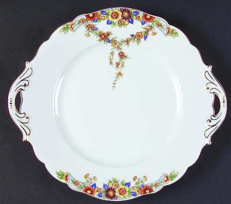 The Autumn Handled Cake Plate