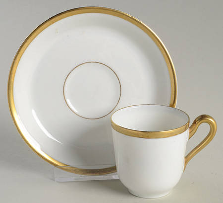 Baronial, The Flat Demitasse Cup & Saucer Set
